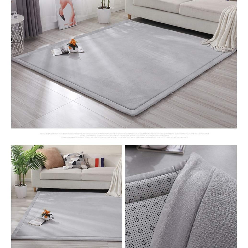 Amazon｜カーペット ラグ ライトブルー 150×200 洗える 四季適用 滑り